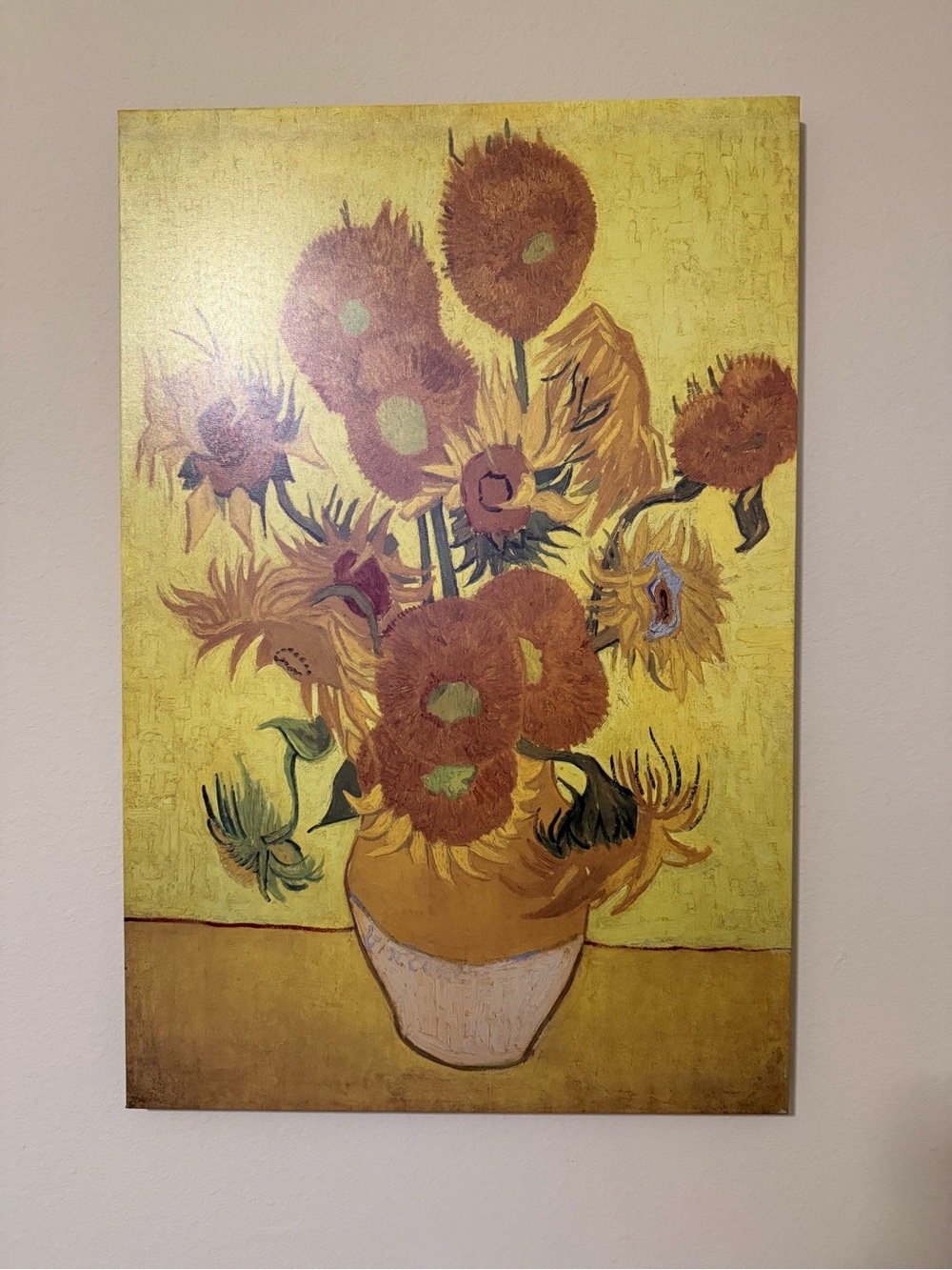 Sunflower Van Gogh Canvas Wall Art